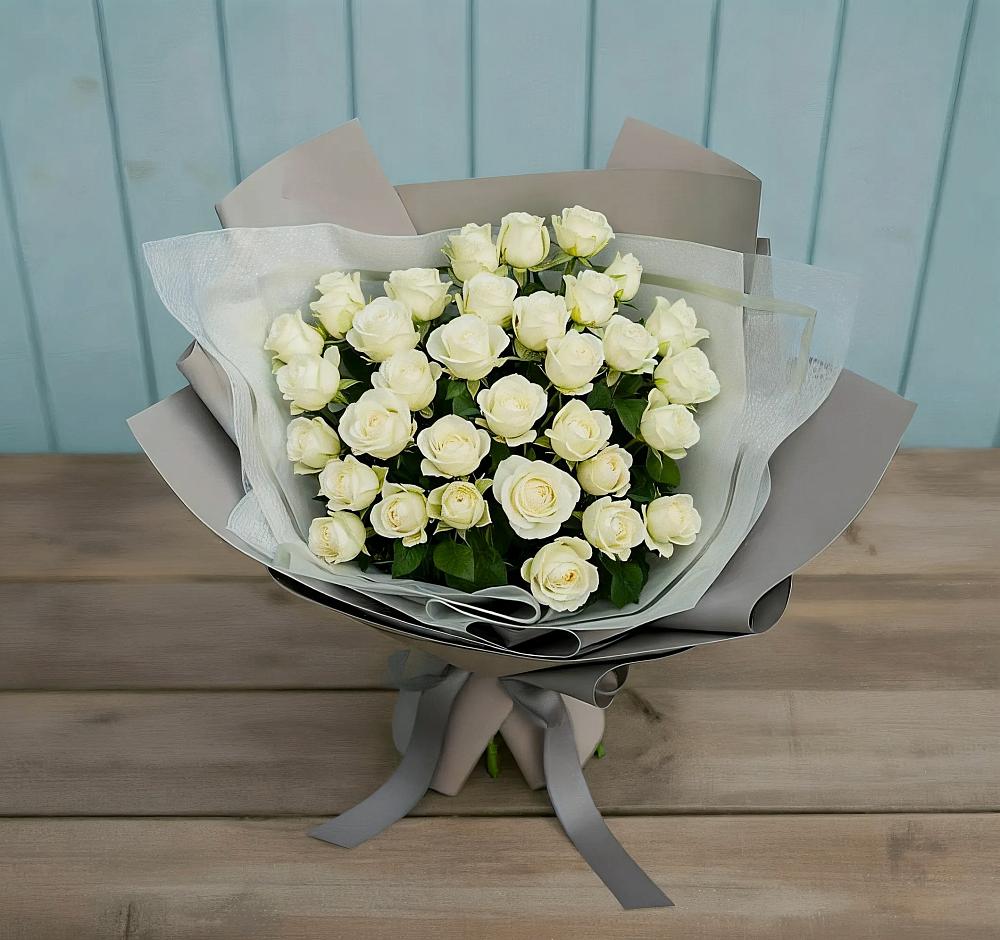 Букет Белоснежная нежность в Тарычёво
