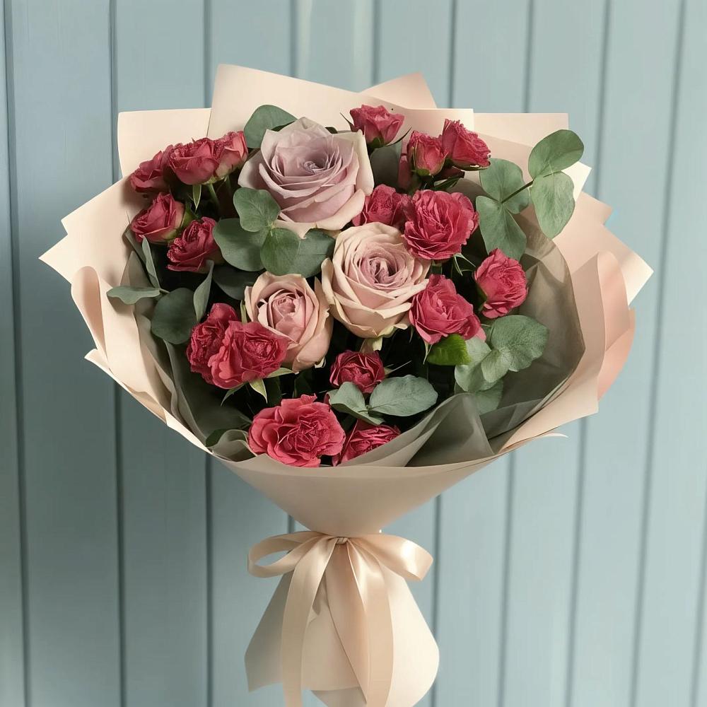 Букет цветов из: Гвоздики и Розы в Тарычёво