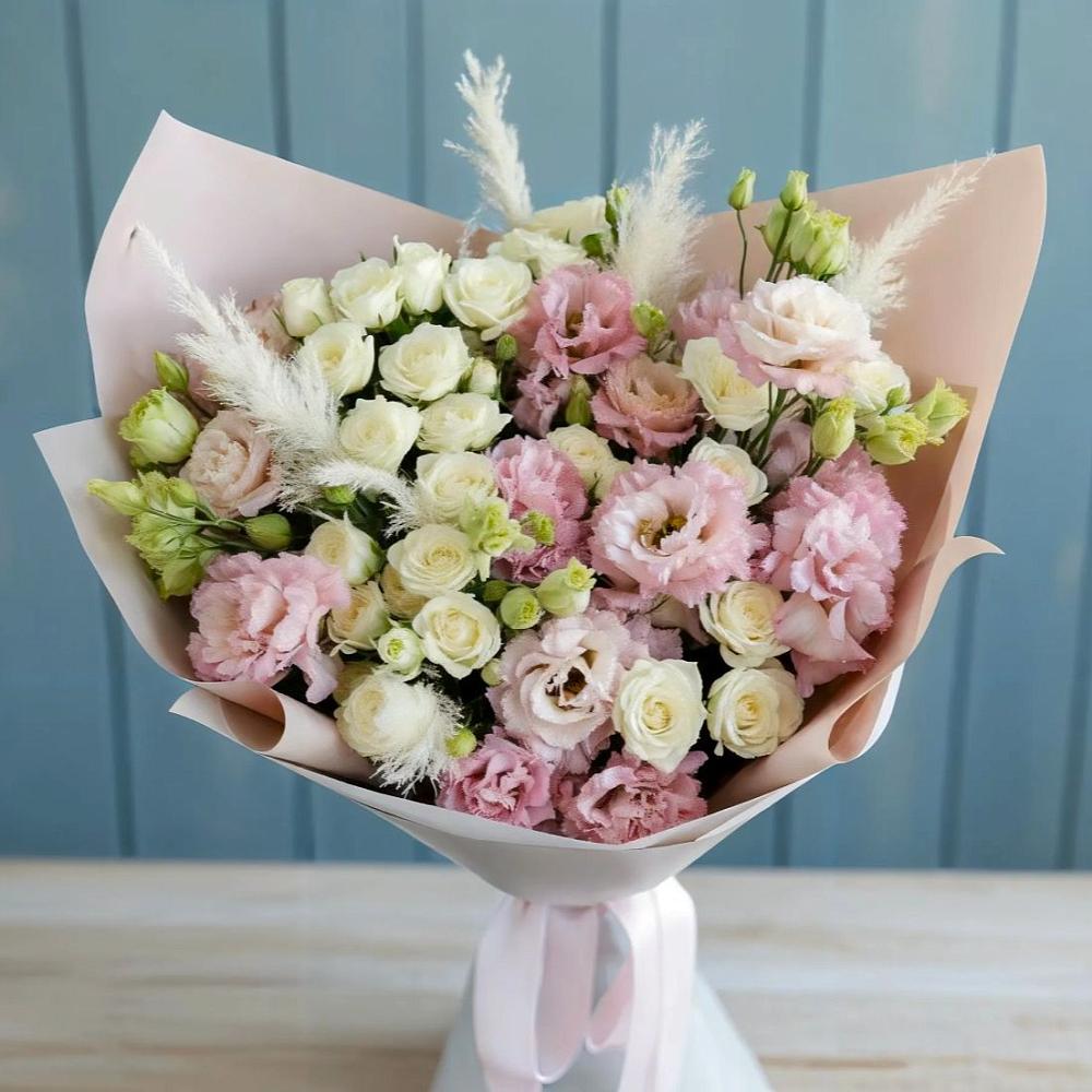 Букет цветов из: Альстромерии и Розы в Тарычёво