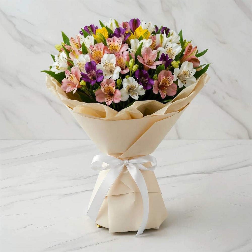 Букет цветов из: Альстромерии в Тарычёво