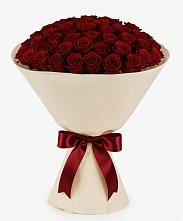 Букет 101 Бордовая роза Блэк Бакарра в Тарычёво