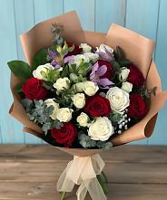 Букет цветов из:  Розы и Альстромерии в Тарычёво