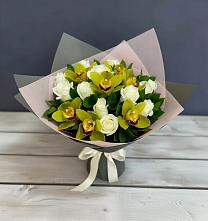 Букет цветов из:  Орхидеи и Розы в Тарычёво