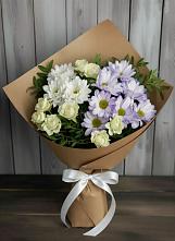 Букет цветов из:  Хризантемы и Розы в Тарычёво