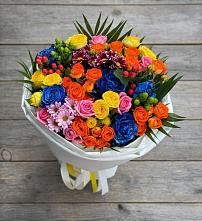 Букет цветов из:  Розы и Хризантемы в Тарычёво