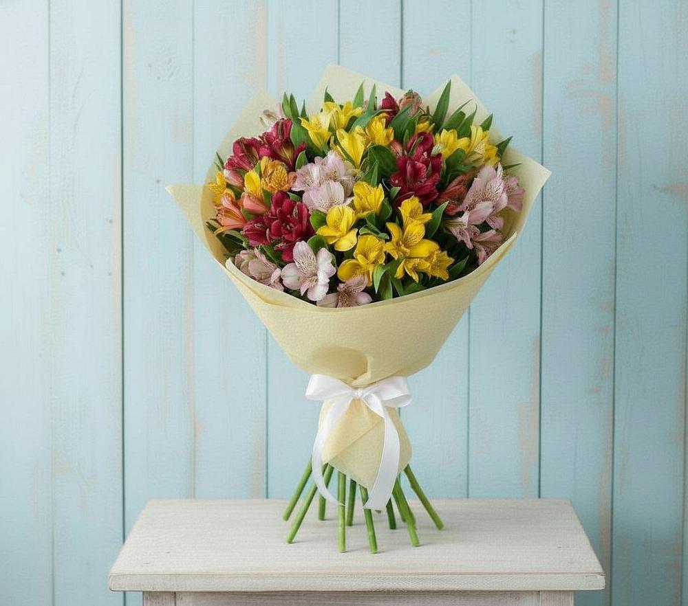 Букет цветов из: Альстромерии в Тарычёво