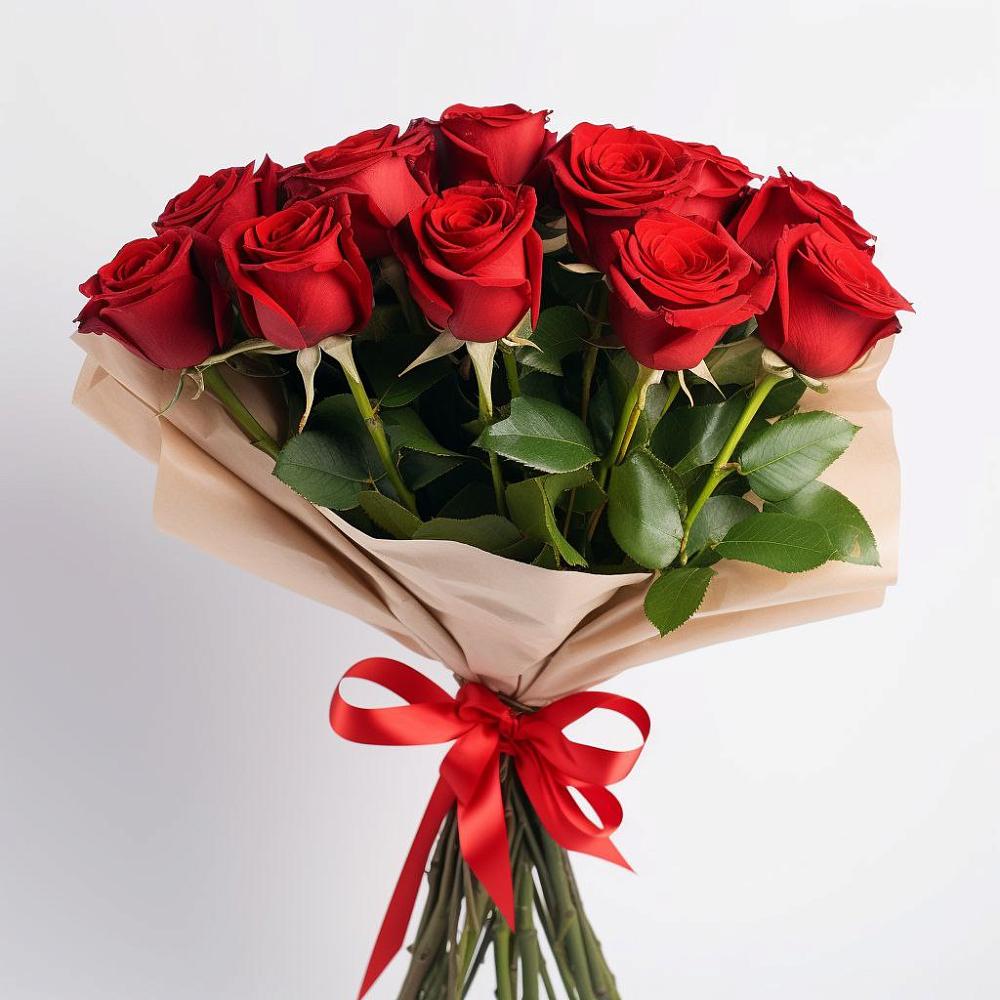 Букет 11 Красных роз Эдлесс Лав в Тарычёво