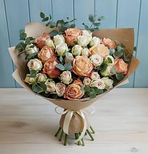 Букет цветов из:  Альстромерии и Розы в Тарычёво